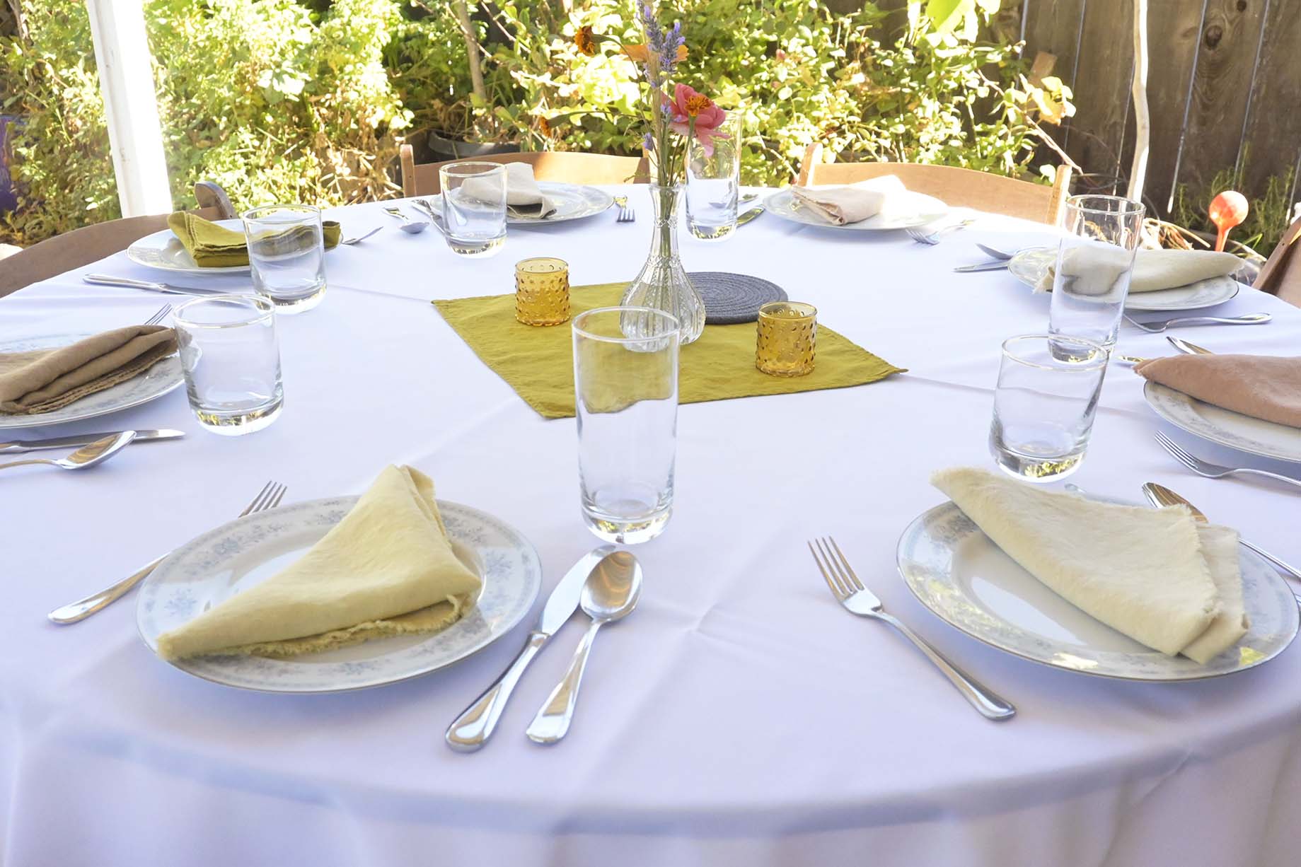 Natural Dyed Linen Napkins Tutorial