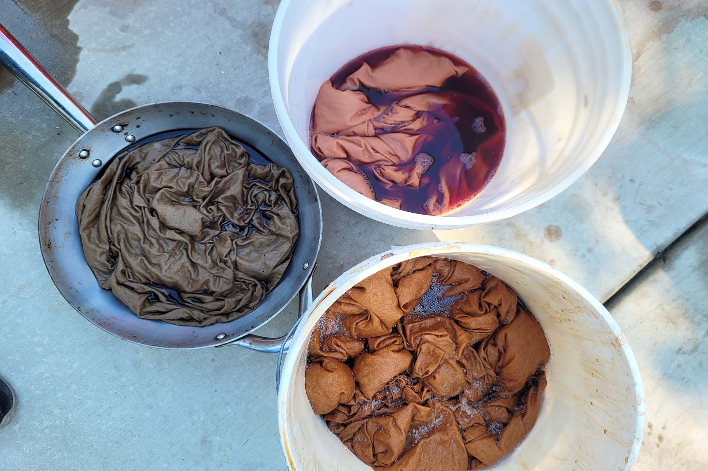 Black Walnut Season  Natural Dye: Experiments and Results