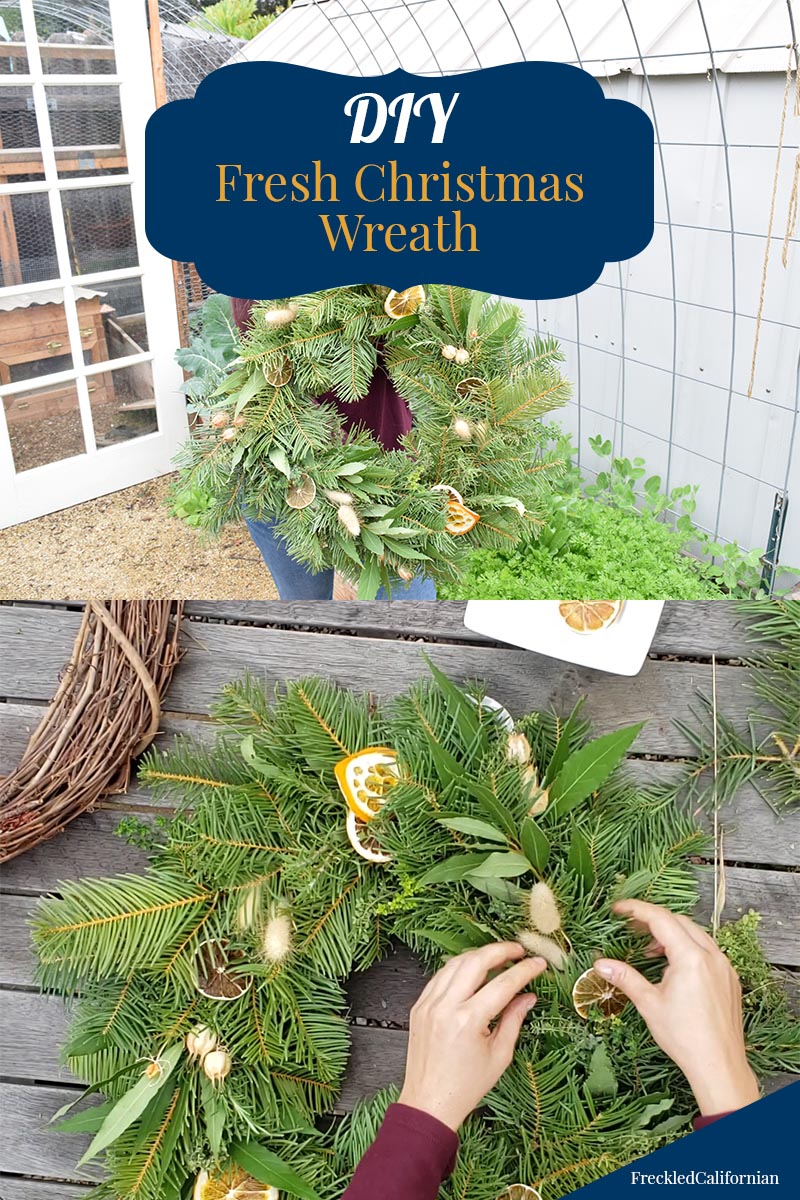 Fresh Homemade Holiday Wreath Tutorial